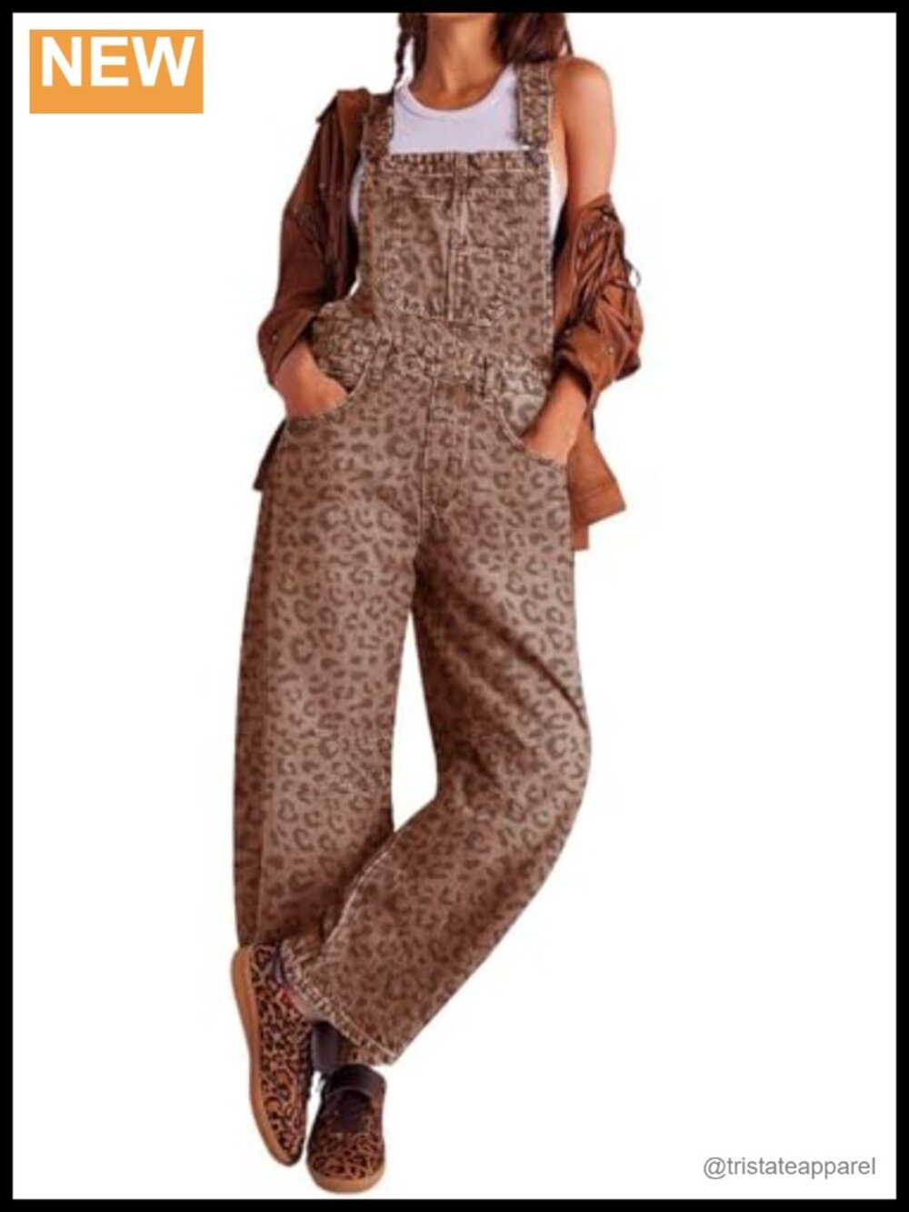 Women's Baggy Barrel Jeans Overalls Wide Leg Denim Bib Jumpsuit